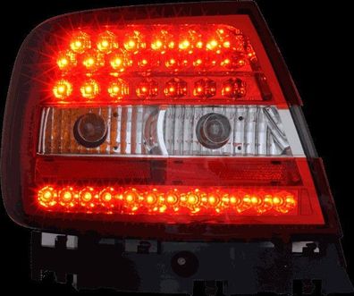 LED Heckleuchten Rückleuchten Audi A4 B5 Limo rot/ klar