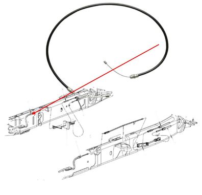 Handbremsseil vorne RAM 1500 Bj:02-08 Länge 130cm