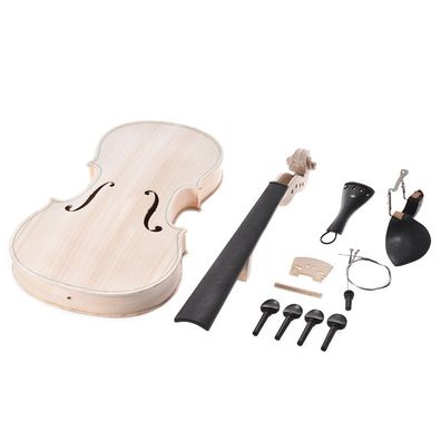 4/4 natürliches Massivholz in voller Größe, akustisches Geigen-Kit für Geigen