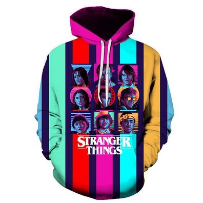 Herren Stranger Things#01 Kapuzenpullover 3D Druck Teenager Hoody Sweatshirts