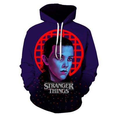 Herren Stranger Things#02 Kapuzenpullover 3D Druck Teenager Hoody Sweatshirts