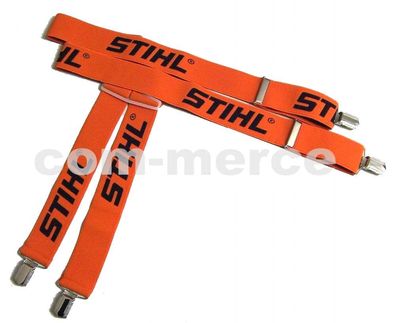 STIHL Hosenträger orange 110cm hochwertig für Bundhose