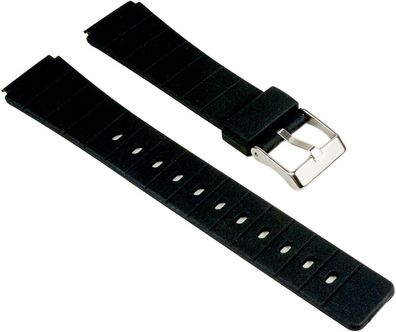 Minott Ersatzband Uhrenarmband Kunststoff Band schwarz 25555S