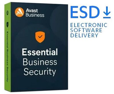 Avast Essential Business Security|1, 5 Geräte|1/2/3 Jahre stets aktuell|kein ABO|ESD