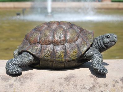 Schildkröte Napoléon - Länge 34 cm - Gartenfigur Deko Tierwelt