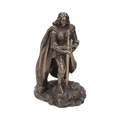 Dekofigur bronziert - Modell Schwert im Stein 21 cm - Veronese Bronzefigur Figur Deko
