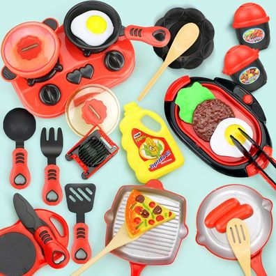 Miniatur-Küchenspielzeug-Set - tun Sie so, als würden Sie Essen, Kochgeschirr,