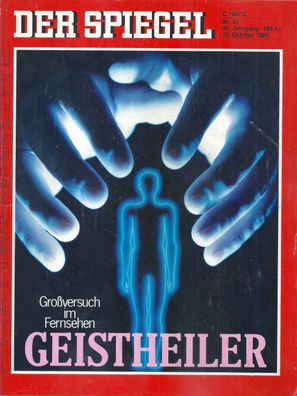 Der Spiegel Nr. 42 / 1986 - Geistheiler - Großversuch im Fernsehen