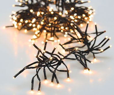 Lichterkette warm weiß mit Timer + Dimmer - 8 m / 400 LED - Outdoor Deko Beleuchtung