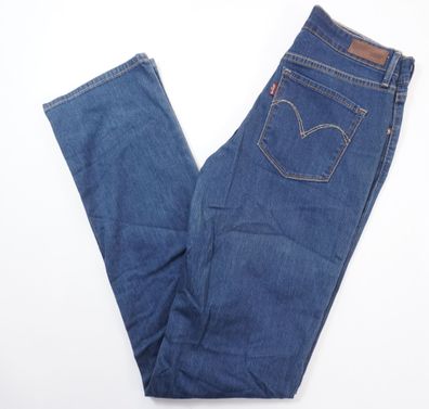 Levi's Damen Jeans Demi Curve W25 L32 25/32 blau dunkelblau gerade Stretch F1145