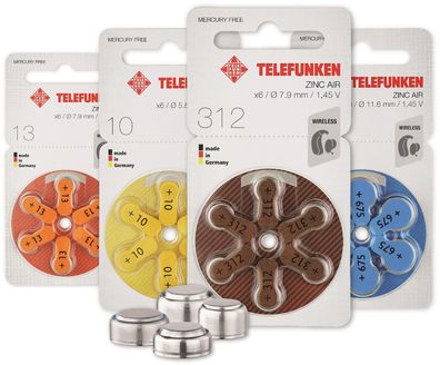 Telefunken Hörgeräte Batterien Made in Germany Lagerräumung kurze Haltbarkeit