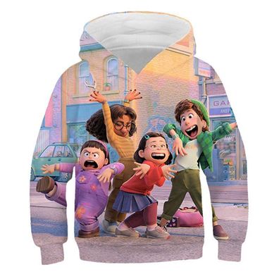 Junge Mädchen Turning Red 3D Druck Hoodie Kinder Cartoon Pullover Sweatshirts