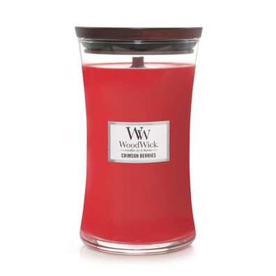 WoodWick Crimson Berries Großes Glas Duftkerze 610 g