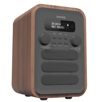 DAB Digitalradio UKW Radio Bluetooth Radiowecker Denver DAB-48 GREY