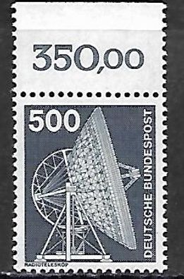 BRD postfrisch Michel-Nummer 859 Oberrandstück