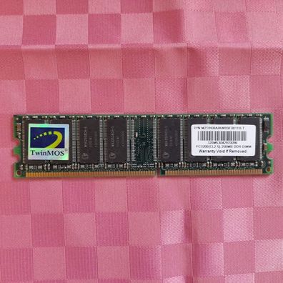 TwinMos Speicher RAM M2S9I08 AIAWBF0811B-T PC-3200 256MB DDR1 DIMM Restposten