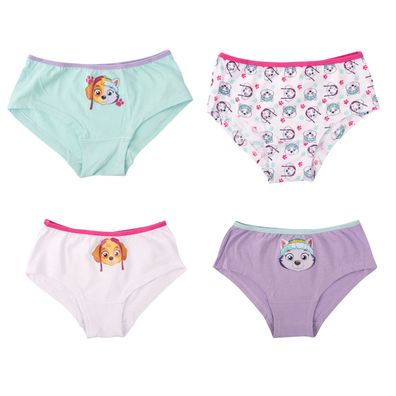 Paw Patrol - Unterhose für Mädchen Kinder Panty Slip Unterwäsche Bunt (4er Pack)