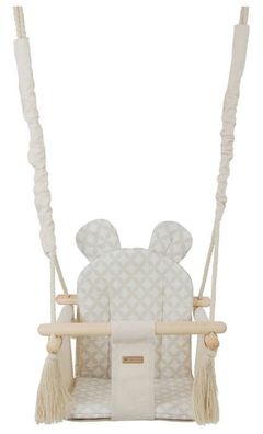 Babyschaukel - Babyschaukel - mit Ohren - max. 20 kg - creme, cremedia manten