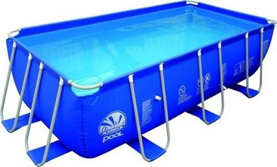 Jilong rechteckiger oberirdischer Pool 400 x 207 x 122 cm - komplettes Set