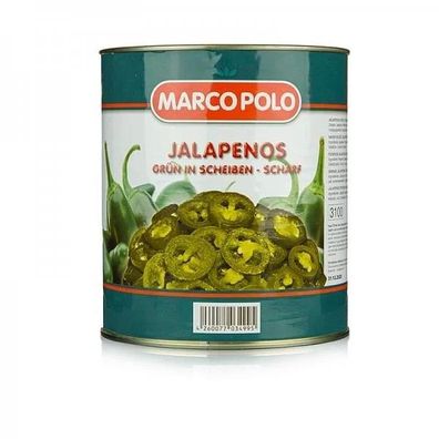 Hymor Jalapenos Grün 5x 1,5kg eingelegt Jalapeno-Scheiben feurig scharf Marco Polo