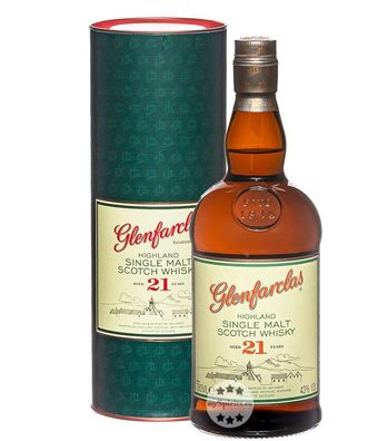 Glenfarclas 21 Jahre Highland Single Malt Whisky (43 % Vol., 0,7 Liter) (43 % Vol., h