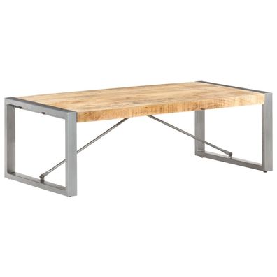 vidaXL Couchtisch 120x60x40 cm Raues Mangoholz