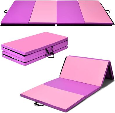 240 x 120 x 5 cm Weichbodenmatte, Gymnastikmatte klappbar Yogamatte für Gymnastik