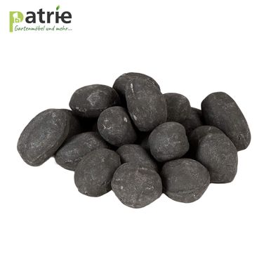 Keramiksteine BIG STONE, schwarz, Steinimitat 24-teilig, Dekosteine, für Kamine
