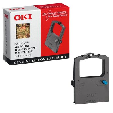 Original OKI 09002309 schwarz Farbband für Microline 380 / 385 / 386