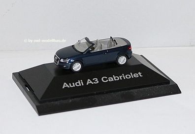 Herpa 5010808322 - Audi A3 Cabriolet 8P - 2008 - Tiefseeblau-metallic. 1:87