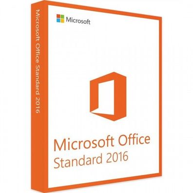 Microsoft Office 2016 Standard - Vollversion - Plus Produktschlüssel-kein Abo