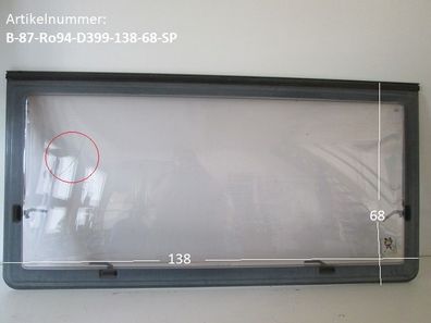 Bürstner Wohnwagenfenster ca 138 x 68 (zB 460) Roxite 94 D399 gebraucht Sonderprei...