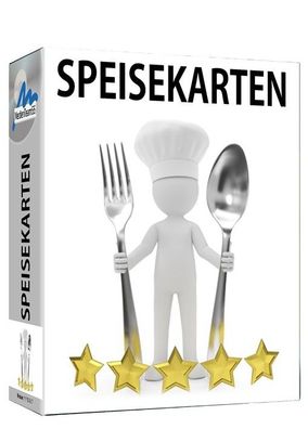 Speisekarten Druck Shop - Getränkekarten - Rezepte - PC Download Version