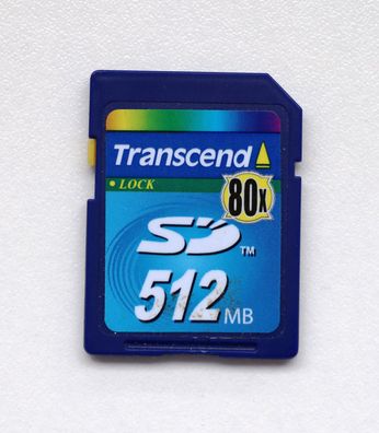 512MB Transcend Secure Digital (SD) 512 MB Speicherkarte TS512MSD80
