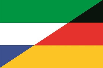 Aufkleber Fahne Flagge Sierra Leone-Deutschland verschiedene Größen
