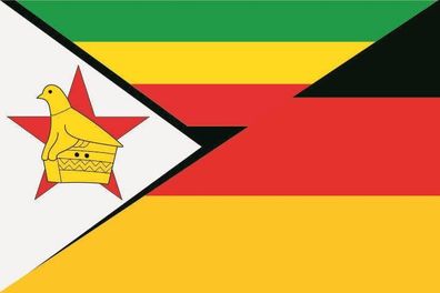 Aufkleber Fahne Flagge Simbabwe-Deutschland verschiedene Größen