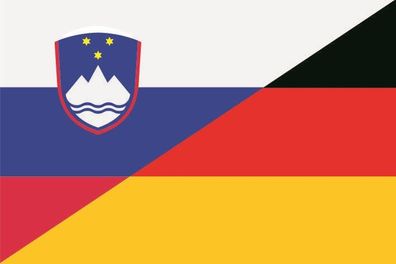 Aufkleber Fahne Flagge Slowenien-Deutschland verschiedene Größen
