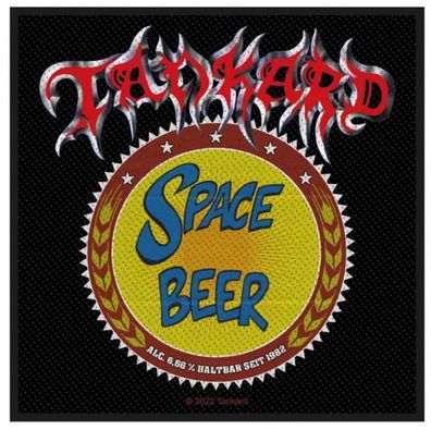 Tankard - Space Beer gewebter Aufnäher woven Patch