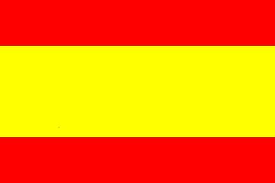 Aufkleber Fahne Flagge Spanien ohne Wappen verschiedene Größen