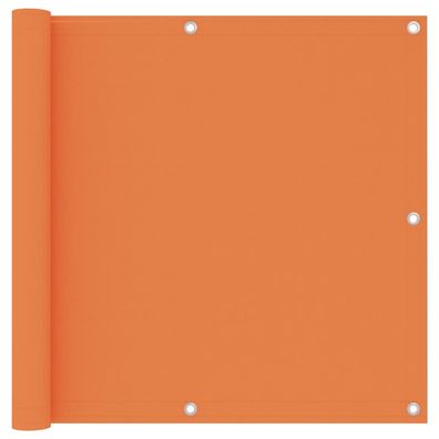 vidaXL Balkon-Sichtschutz Orange 90x500 cm Oxford-Gewebe