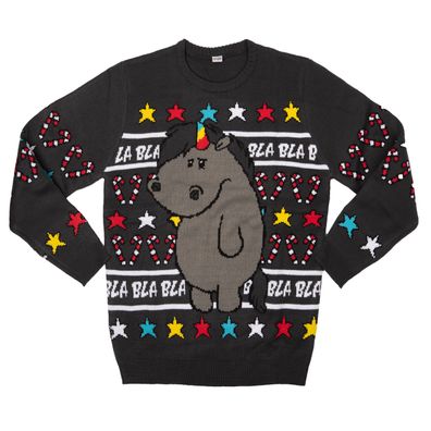 Pummel & Friends Weihnachtspullover - Grummeleinhorn Ugly Christmas Sweater