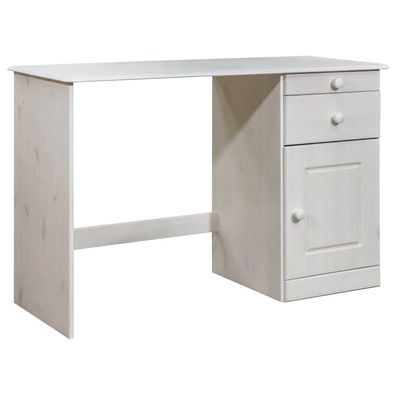 vidaXL Schreibtisch mit Schubladen 110x50x74 cm Kiefer Massivholz