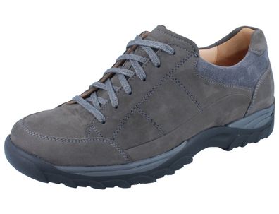 GANTER Henry H Herren Schnürhalbschuhe asphalt/ anthrazit Nubuk