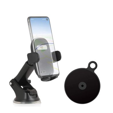 Universal Handyhalterung Saugnapf + Armaturenbrett Adapter (für iPhone / Samsung ...