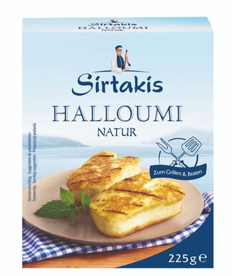 Hymor Halloumi Natur 7x 225g von Sirtakis mit 43% Fett i. Tr. Grill-Käse aus Zypern