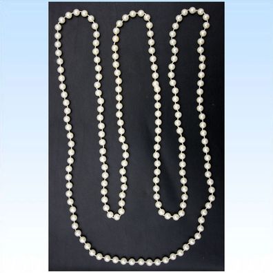 Perlenkette 182cm Perlen Kette für Charleston Kostüme 50er 60er Jahre Alltag Kette