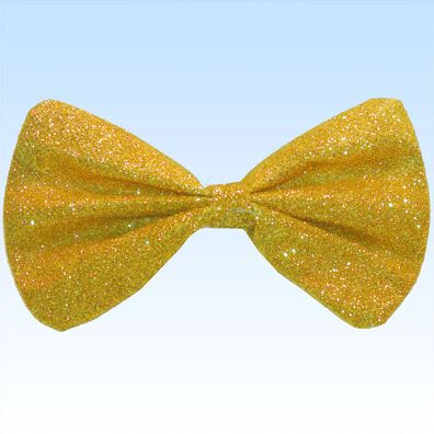 Fliege Gold stark glitzernd farbig für Jubiläen Feten Fasching Partys Kostümzubehör