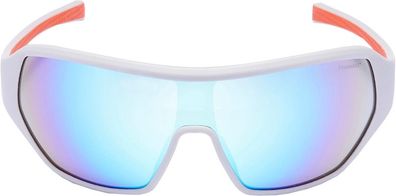 Sport sonnenbrille unisex rechteckig cat.4 weiß