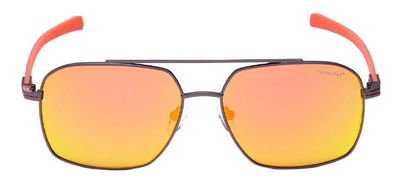 Sonnenbrille unisex quadratisch kat. 4 orange