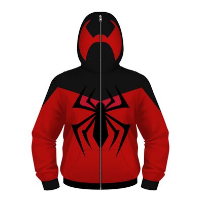 Kinder Spider Man Zipper Hoody Baby Marvel 3D Druck Cosplay Pullover Mantel